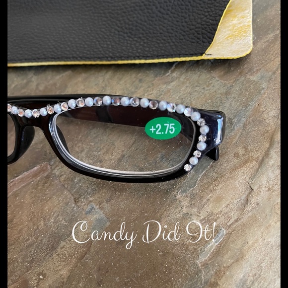 NWT Bling Reader Glasses 2.75 With Glasses Case - Picture 4 of 8
